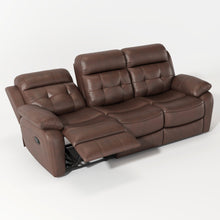 Load image into Gallery viewer, Genuine Non Power Reclining Sofa With Drop Down Table, Stainless Steel Cupholders And Magazine Bag
