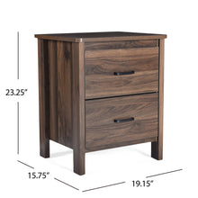 Load image into Gallery viewer, Titeca - Contemporary Wood 2 Drawer Nightstand