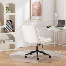 Load image into Gallery viewer, Bizerte - Adjustable Swivel Criss-Cross Chair, Wide Seat / Office Chair / Vanity Chair - White