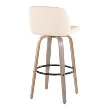 Load image into Gallery viewer, Toriano - Fixed Height Contemporary Barstool With Swivel With Round Footrest (Set of 2)