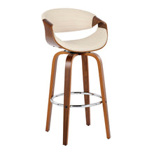 Load image into Gallery viewer, Symphony - Mid Century Modern Fixed Height Barstool With Swivel With Round Footrest (Set of 2)