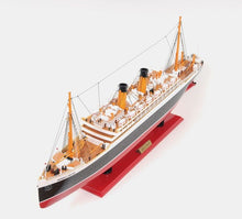 Load image into Gallery viewer, Hand Painted RMS Empress of Ireland Model Boat - Black / Red