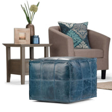 Load image into Gallery viewer, Manning - Square Pouf - Teal