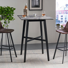 Load image into Gallery viewer, Modern Bar Height Dining Table, Rubberwood Legs And Laminate Table Top