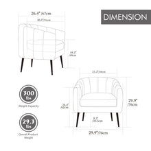 Load image into Gallery viewer, Vanity Barrel Accent Lounge Chair