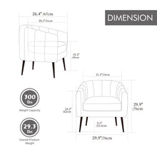 Load image into Gallery viewer, Vanity Barrel Accent Lounge Chair