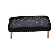 Load image into Gallery viewer, Wool 38" Ottoman - Brown / Gray