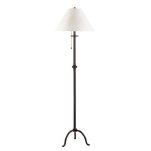 Load image into Gallery viewer, Traditional Shaped Floor Lamp With White Empire Shade - Black
