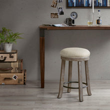 Load image into Gallery viewer, Swivel Counter Stool - Cream / Reclaimed Gray