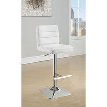 Load image into Gallery viewer, Fresco - Upholstered Adjustable Bar Stool (Set of 2) - White