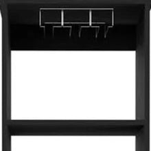 Load image into Gallery viewer, 63" Wood Bar Cabinet With Two Drawers - Black