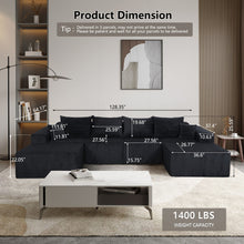 Load image into Gallery viewer, Modular Sectional Sofa, Convertible Couch With Chaise Corduroy