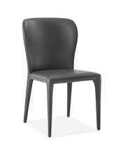 Load image into Gallery viewer, Upholstered Faux Leather Dining Chairs (Set of 2) - Gray