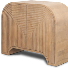 Load image into Gallery viewer, 32" Solid Wood Texture Door Accent Cabinet With Two Doors - Natural