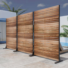 Load image into Gallery viewer, Three Panel Screen Room Divider - Natural