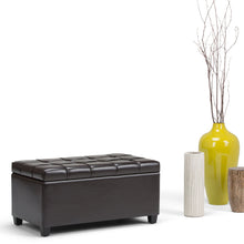 Load image into Gallery viewer, Sienna - Upholstered Storage Ottoman Bench