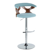 Load image into Gallery viewer, Gardenia - Mid Century Modern Adjustable Barstool With Swivel With Rounded T Footrest (Set of 2)