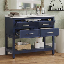 Load image into Gallery viewer, Bathroom Vanity With Ceramic Sink, Tip Out Tray & 2 Full Extension Drawers