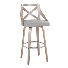 Load image into Gallery viewer, Charlotte - Farmhouse Fixed Height Bar Stool With Round Footrest (Set of 2)