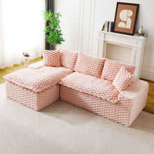 Load image into Gallery viewer, Modular Sofa, Convertible Twin Seat With Chaise Lounge