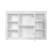 Load image into Gallery viewer, Wall Mounted Bathroom Storage Cabinet With Mirror, Medicine Cabinet With 6 Open Shelves And Adjustable Interior - White