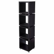 Load image into Gallery viewer, Four Tier Zig Zag Bookcase (490161) - Walnut
