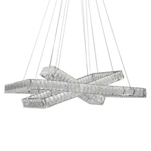 Load image into Gallery viewer, 3 Light Crystal LED Dimmable Chandelier - Silver / Clear