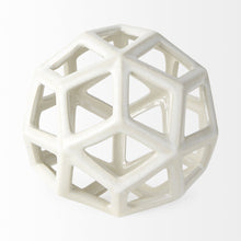 Load image into Gallery viewer, Decorative Orb Tabletop Sculpture (392532) - White