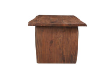 Load image into Gallery viewer, 72" Solid Wood Live Edge Sled Base Dining Table - Brown