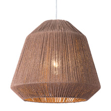 Load image into Gallery viewer, Woven Paper String Hanging Pendent Lamp - Brown