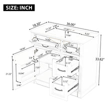 Load image into Gallery viewer, Modern Bathroom Vanity With Sink, 4 Drawers, Soft-Close Door, Adjustable Shelf