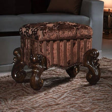 Load image into Gallery viewer, Fabric Vanity Stool - Cherry Oak