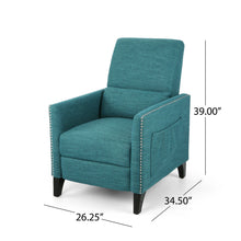 Load image into Gallery viewer, Kiersten - Contemporary Fabric Pushback Recliner