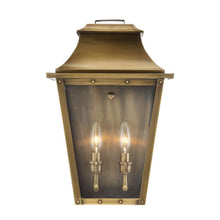Load image into Gallery viewer, Coventry 2-Light Aged Pocket Wall Light - Brass