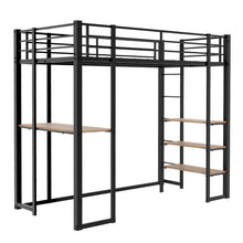 Load image into Gallery viewer, Bunk Bed With L-Shaped Desk And Dual Side Stairs