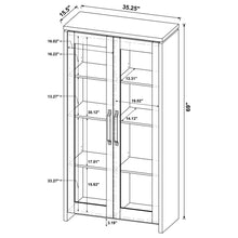 Load image into Gallery viewer, Myerson - 2 Door Tall Cabinet - Gray