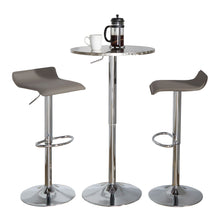 Load image into Gallery viewer, Ale - 3 Piece Bar Set Bistro Round Contemporary Adjustable Oval Footrest