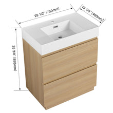 Load image into Gallery viewer, Modern Freestanding Bathroom Vanities With Single Sink Combo