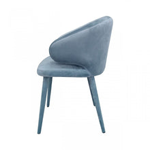 Load image into Gallery viewer, Fabric Wrapped Dining Chair - Blue / Gray