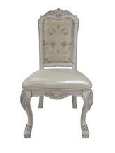 Load image into Gallery viewer, Tufted Upholstered Faux Leather Dining Side Chairs (Set of 2) - White