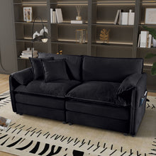 Load image into Gallery viewer, Modern Oversized Chenille Loveseat Sofa With Deep Seat And Diy Combination