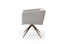 Load image into Gallery viewer, Upholstered Fabric Dining Room Arm Chair - Light Gray