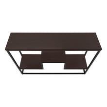 Load image into Gallery viewer, 48" Frame Console Table With Shelves - Brown And Black