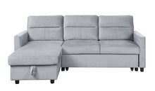 Load image into Gallery viewer, Ivy - Reversible Sleeper Sectional Sofa With Storage Chaise And Side Pocket