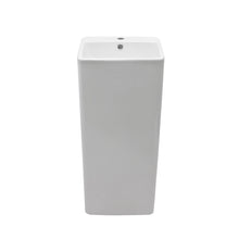 Load image into Gallery viewer, Pedestal Sink 16" For Powder Rooms - White