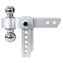 Load image into Gallery viewer, Alu - Adjustable Trailer Drop Hitch With 2" Receiver, 6" Adjustment - Silver
