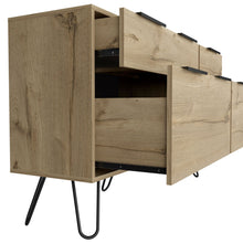 Load image into Gallery viewer, Four Drawer Double Dresser - Brown / Black