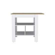 Load image into Gallery viewer, 35" Wood Kitchen Island With Storage - White