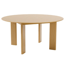 Load image into Gallery viewer, 59" Solid Wood Round Top Dining Table - Natural