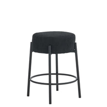 Load image into Gallery viewer, Round Bar Stools (Set of 2), Contemporary Upholstered Dining Stools For Kitchens, Coffee Shops And Bar Stores